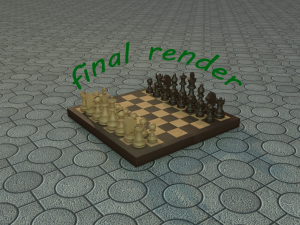 chess with nice animation 3D Model