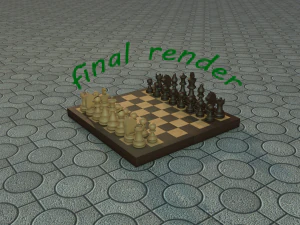 scacchi con bella animazione Modello 3D