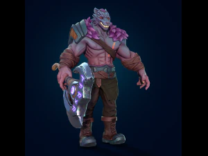 kurt adam kurt kılıcı - oyunlar i&ccedil;in 3D Model