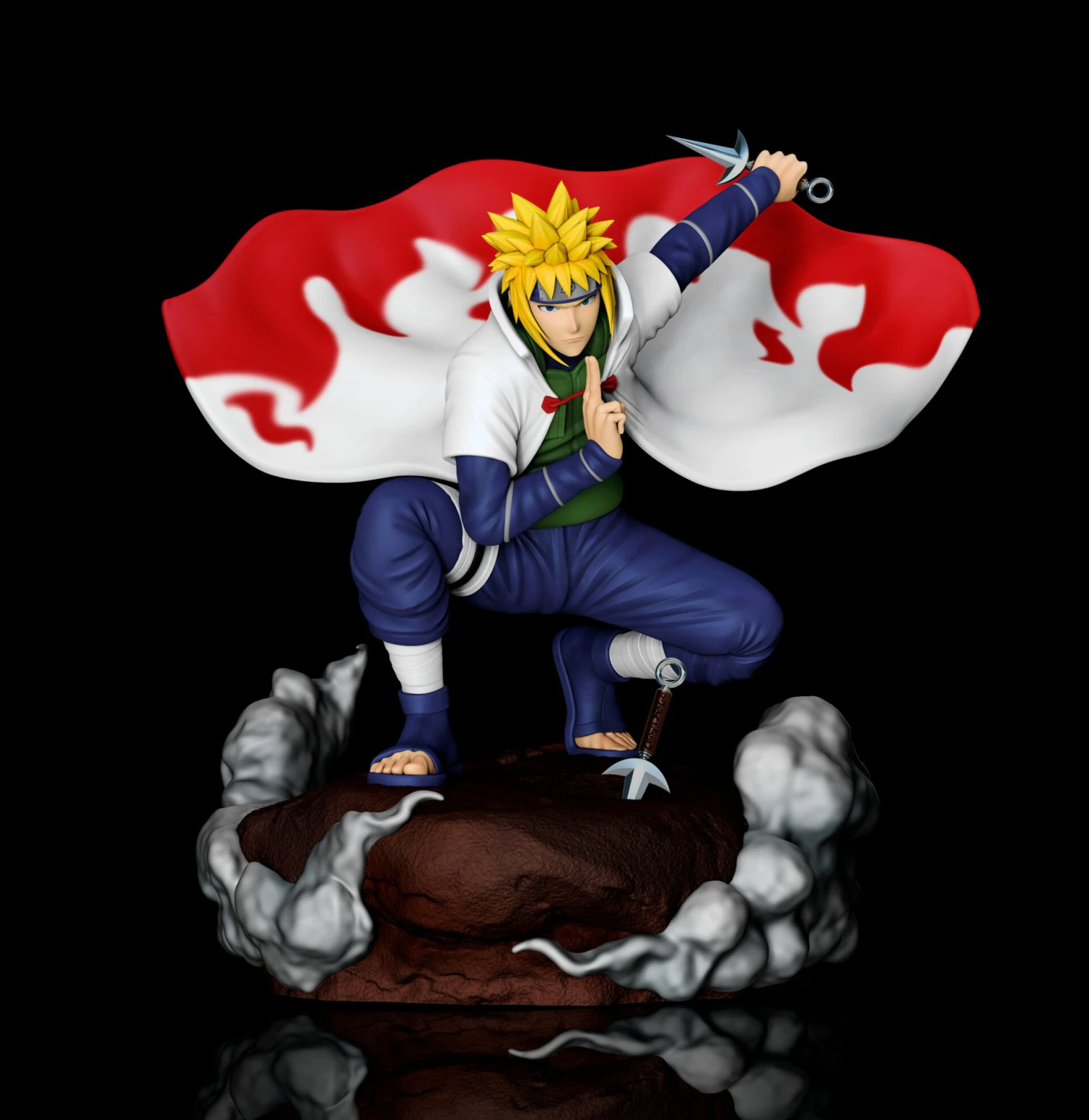 naruto - minato namikaze 3D Print Model .c4d .max .obj .3ds .fbx .stl .blend 