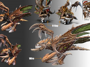 zerglingmodelling rig ani Modelo 3D
