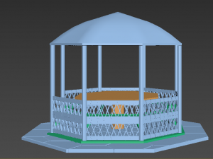 gazebo Modello 3D