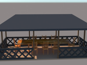gazebo Modello 3D