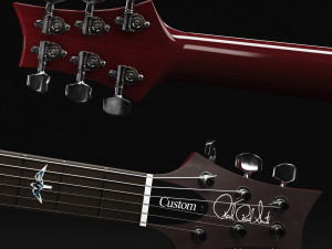 paul reed smith prs custom 24 guitar 3D 模型