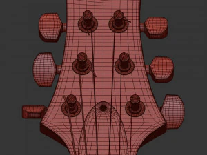 guitarra paul reed smith prs custom 24 Modelo 3D