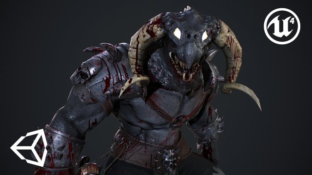 demonhunter 3D मॉडल .c4d .max .obj .3ds .fbx .stl .blend