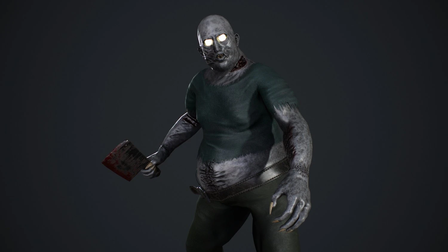 fat zombie 3D Model .c4d .max .obj .3ds .fbx .stl .blend