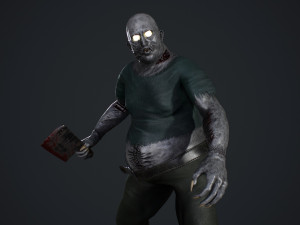fat zombie 3D 모델