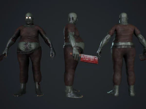 fat zombie 3D Model