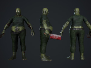 fat zombie 3D Model