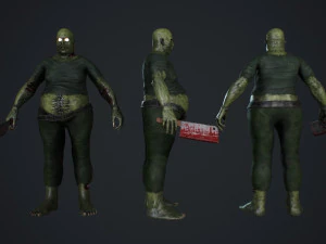 fat zombie 3D Model
