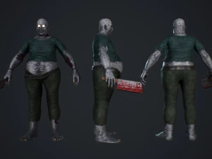 fat zombie 3D Model