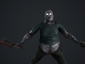 fat zombie 3D Model