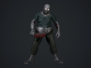 fat zombie 3D Model