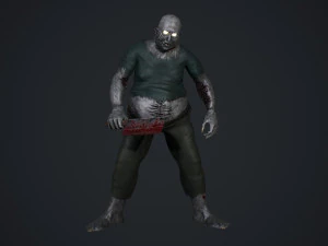 fat zombie 3D Model