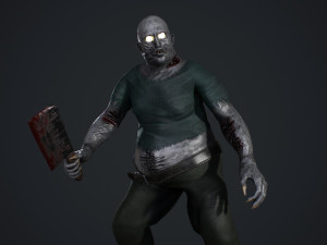 fat zombie 3D Model