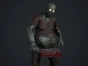 fat zombie 3D Model