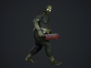 fat zombie 3D Model