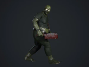 fat zombie 3D Model