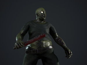 fat zombie 3D Model