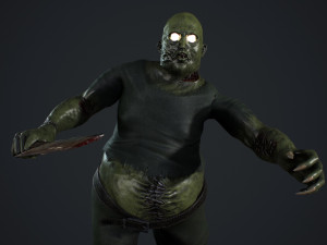 fat zombie 3D Model