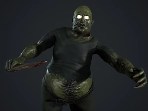 fat zombie 3D Model