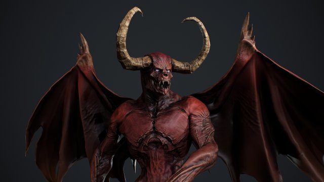 demon 3D 模型 .c4d .max .obj .3ds .fbx .stl .blend 