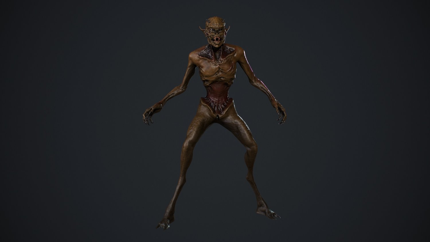 mutant 4 3D Model in Monster 3DExport