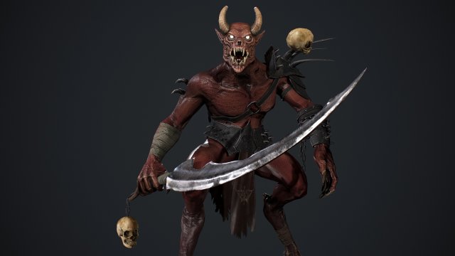 Demon 2 Modelo 3D .c4d .max .obj .3ds .fbx .stl .blend 