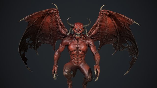 Demon 3 3Dモデル .c4d .max .obj .3ds .fbx .stl .blend 