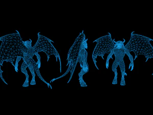 Demone 3 Modello 3D