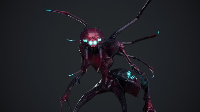 Spider Creature Model 3D .c4d .max .obj .3ds .fbx .stl .blend 