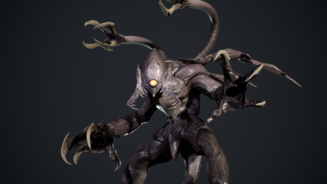Beast Creature 3D Model .c4d .max .obj .3ds .fbx .stl .blend 