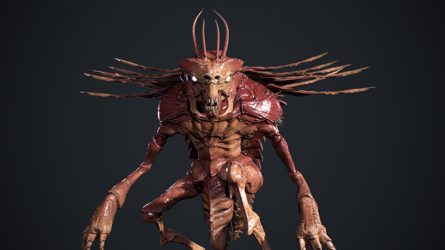 Bug Creature 2 3D Model .c4d .max .obj .3ds .fbx .stl .blend 