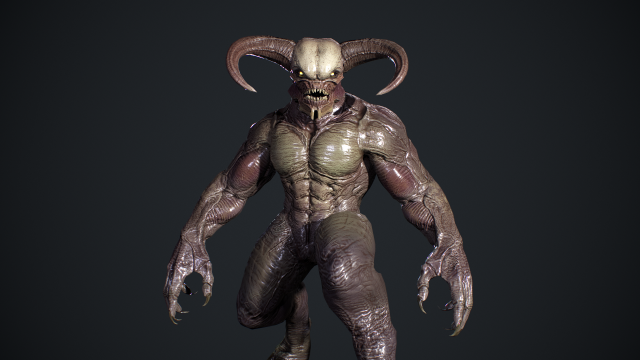 High Demon 3D 模型 .c4d .max .obj .3ds .fbx .stl .blend 