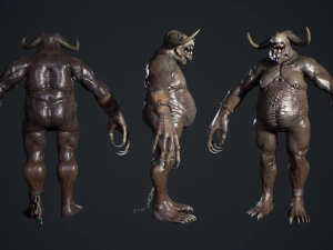 Fat Demon 3D Model