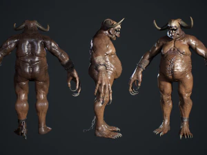 Fat Demon 3D Model