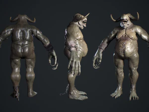 Fat Demon 3D Model