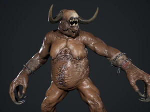 Fat Demon 3D Model