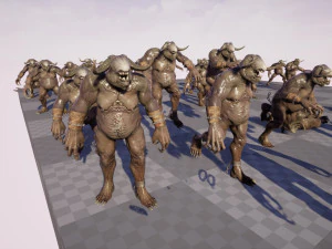 Fat Demon 3D Model