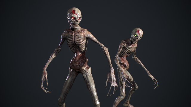 Evil Undead 3D Model .c4d .max .obj .3ds .fbx .stl .blend 
