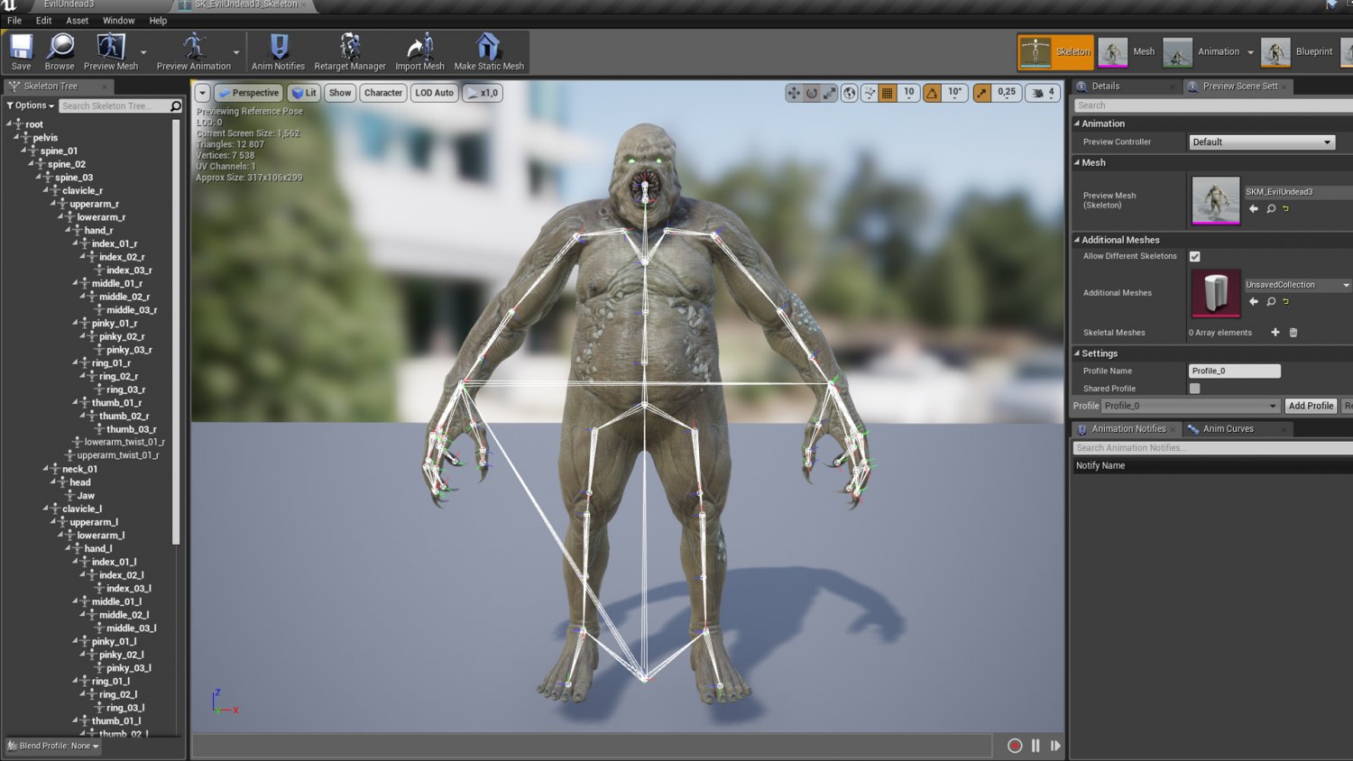 Evil Undead 4 3D Model in Monster 3DExport