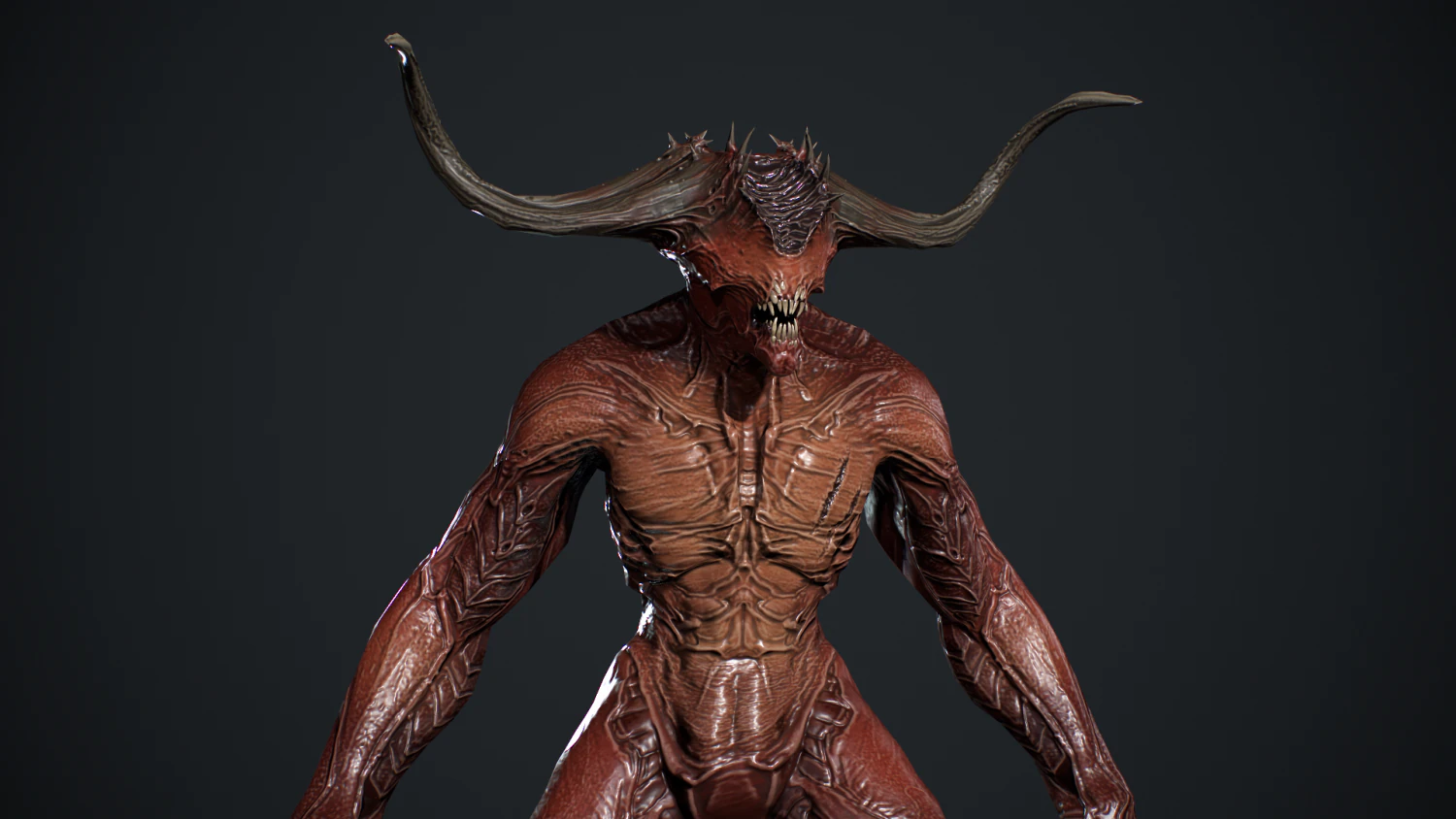 Demon Character 3D Model .c4d .max .obj .3ds .fbx .stl .blend 