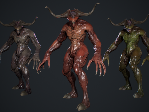 Demon Character 3D Model