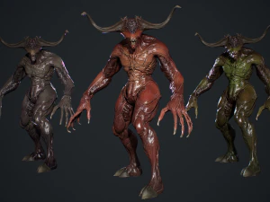 Demon Character 3D Model