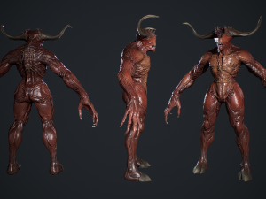 Demon Character 3D Model
