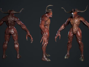 Demon Character 3D Model