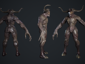 Demon Character 3D Model