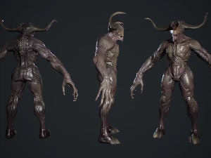 Demon Character 3D Model