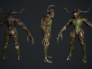 Demon Character 3D Model